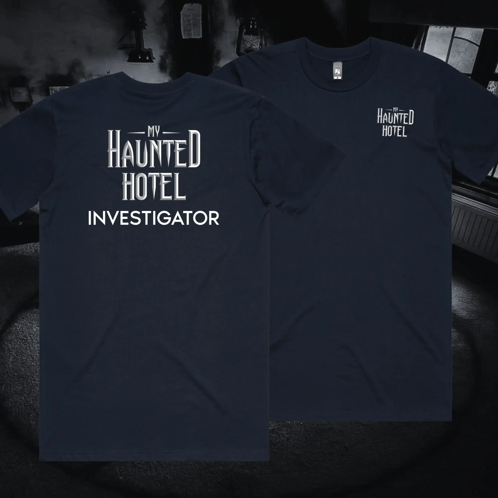 T-Shirt Navy Back MHH Investigator