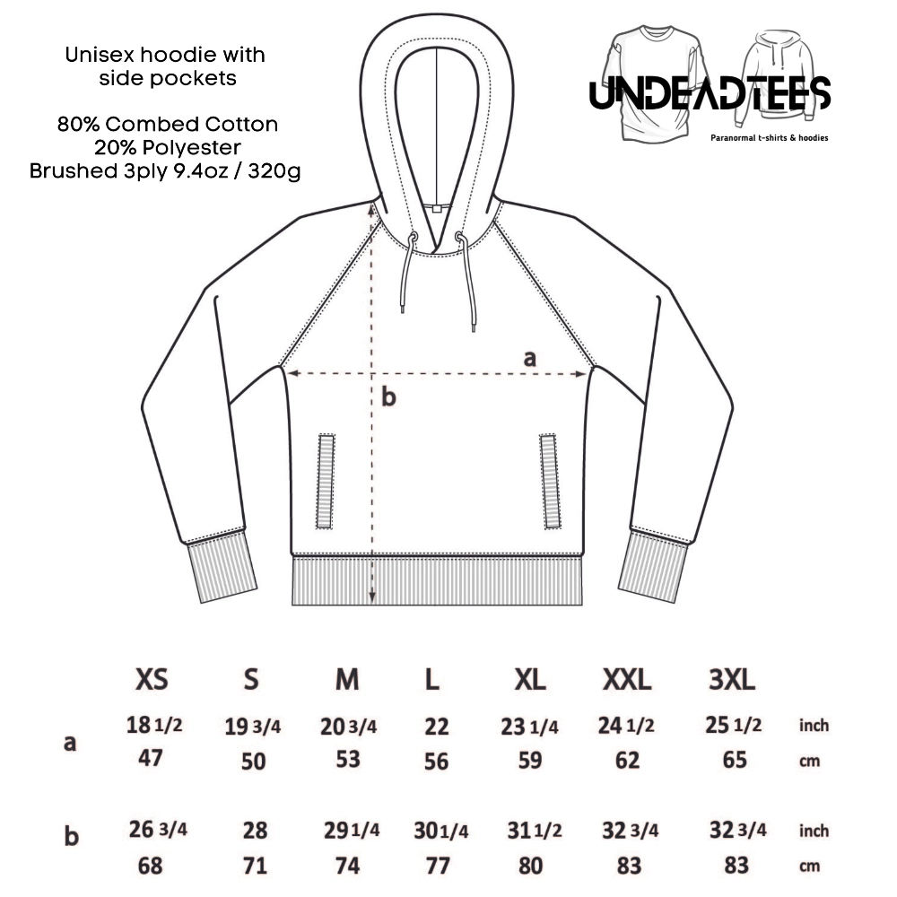 Claret Red Hoodie Size Chart