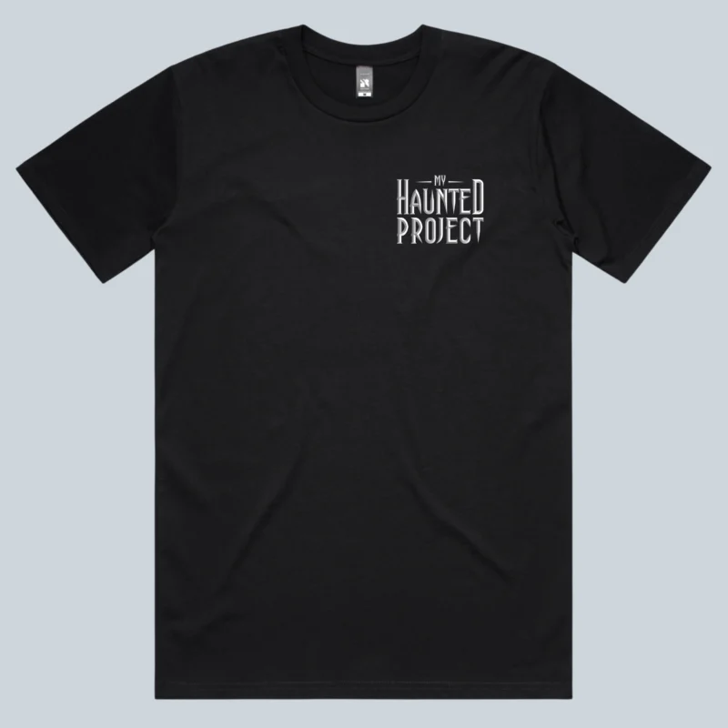 My Haunted Project Logo black t-shirt front