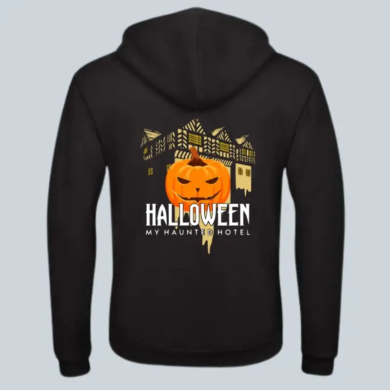 Halloween Hoodie Black Back