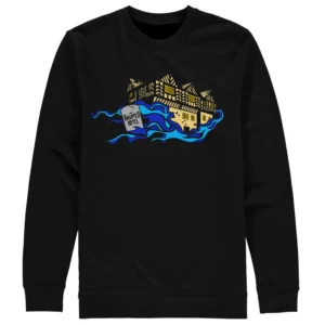 Cartoon Hotel Sweatshirt Black