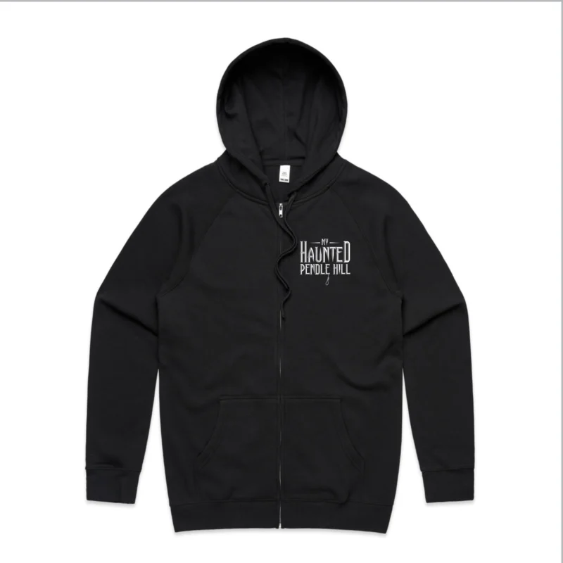 My Haunted Pendle Hill zipped hoodie Front