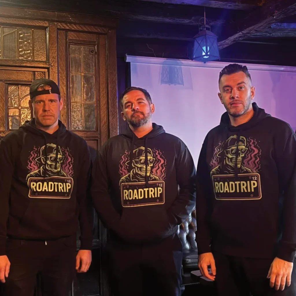 Lads in new hoodies