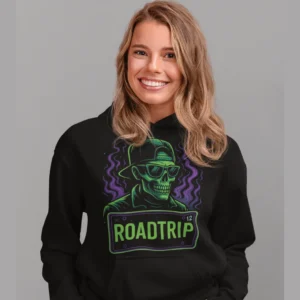 My Haunted Road Trip Front Hoodie