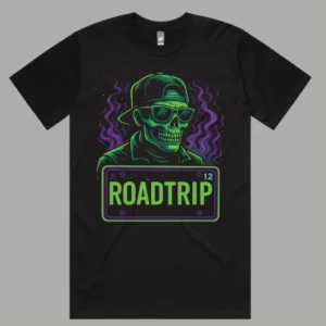 T-Shirt Black BackMy Haunted Road Trip.png