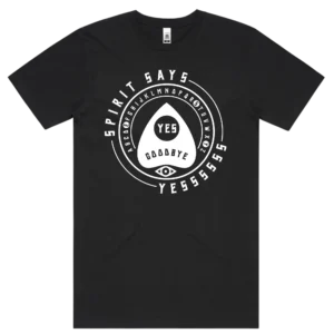 Spirit Says Yesssss Front Black T-Shirt